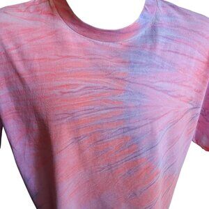 XL Vintage T-shirt Tie-Dye Pink & Purple Short Sleeve 1990's All Cotton Hippie